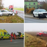 Ranní mlhy a námraza silnic si vybírají první oběti