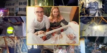 Mladá rodina z hořícího bytu utekla jen v pyžamech, před Vánoci tak přišli o vše
