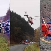 Těžce zraněného muže transportoval vrtulník LZS