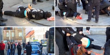 Rvačka na Americké, jeden zraněný strážník