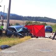 Tragická dopravní nehoda, řidič zemřel na místě