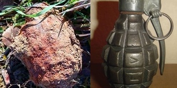 Nález ručního granátu