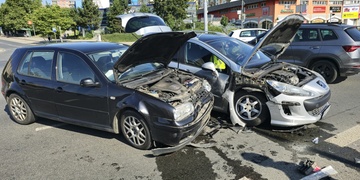 Dopravní nehoda na křižovatce Studentská x Gerská