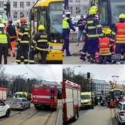 Střet tramvaje s chodkyní