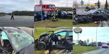 U Globusu letělo auto vzduchem, dopadlo na jiné a řidič měl téměř tři promile i pozitivní test na drogy