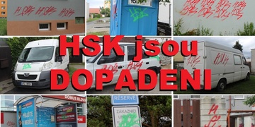 HSK na autech, plotech, značkách, fasádách, vratech či kontejnerech - škoda je statisícová