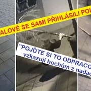 Opilí vandalové z ulice Bedřicha Smetany se sami přihlásili policii