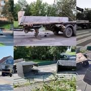 Mnohatunové betonové nádrže ve Stříbře zablokovaly křižovatku