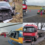 Dvě nehody během dvaceti minut