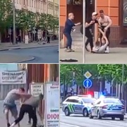 Aktualizováno: Několik osob se v neděli ráno servalo v centru Plzně
