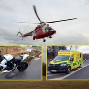 Vážná nehoda motorkáře