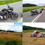 Odpolední havárie čtyř motorkářů