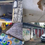Bezdomovci se zabydleli v opuštěné garáži a začali sousedům krást elektrický proud