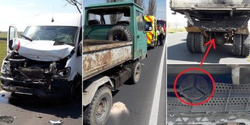 V neplánovaném crashtestu to Multicar natřel Mercedesu