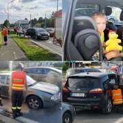 Kamion zezadu narazil do kolony vozů