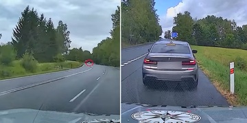 Nebezpečný způsob předjíždění, řidič na místě vyfasoval tučnou pokutu a připsali mu šest bodů