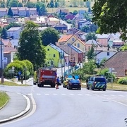 Střet osobního auta s dítětem na koloběžce