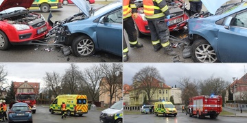 Čelní střet v Plzni na Borech