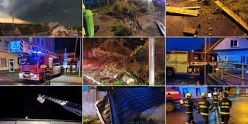 "Bylo to rychlé, napřed se setmělo, pak udeřil obrovský poryv větru, barák zapraštěl a zmizela nám střecha!"