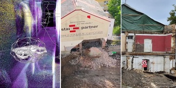 Zřícení části domu na Roudné - 14 dní poté