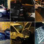 Demoliční derby opilé řidičky