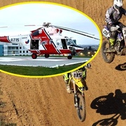 Vážné zranění na motokrosu