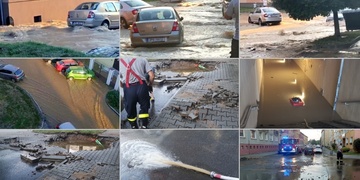 Velká havárie vodovodního řadu v Plzni