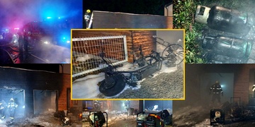 Rozsáhlý požár vznik od nabíjené elektrokoloběžky