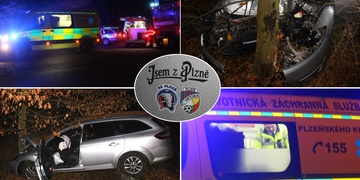 Alkohol + vysoká rychlost = vážná noční nehoda