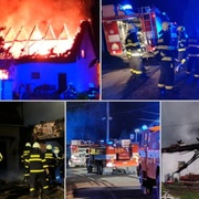 U ranního požáru zasahovalo dvanáct jednotek hasičů