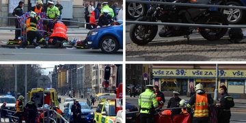 Senior srazil motorkáře v Plzni. Muž byl na místě mrtev.