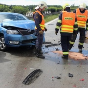 Nehoda na dálnici, na místě tři zranění – , 