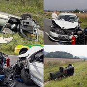 Střet čtyř vozů u Rokycan - aktualizováno