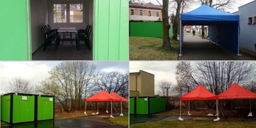 Staví se nová odběrná místa pro testování nákazy Covid-19