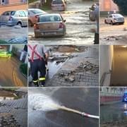 Velká havárie vodovodního řadu v Plzni
