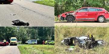 Na silnici vedoucí z Losiné na Starý Plzenec došlo ke střetu motorkáře s osobním vozem