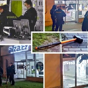 V noci v Plzni doslova vyrabovali Alzu