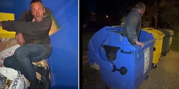 Z kontejneru si udělal soukromou ložnici