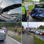Žena bez řidičáku vletěla s vozem do dalších aut
