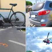 Střet osobního vozidla a cyklisty