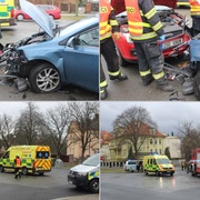 Čelní střet v Plzni na Borech