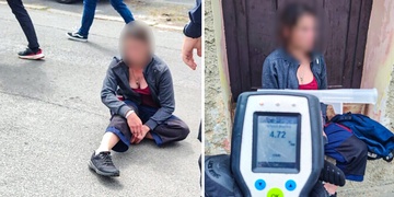 Žena strážníkům nadýchala neuvěřitelných téměř pět promile