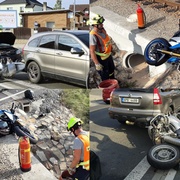 Střet motocyklů s vlakem i se dvěma auty