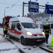 Po kolejích tentokrát vyrazila sanitka