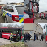 Požár ubytovny, hasiči evakuovali 40 osob