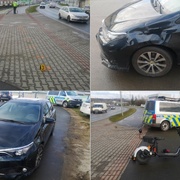 Střet auta s elektrokoloběžkou