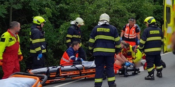 Vážná nehoda motorkáře