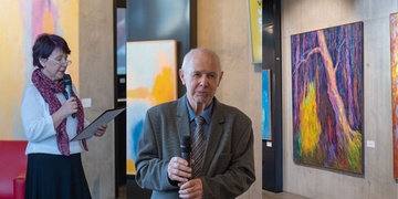 Václav Malina vystavuje ve foyer Nové scény