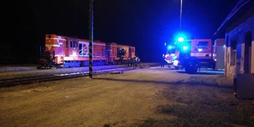 V Třemošné došlo k požáru lokomotivy