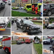 Hromadná nehoda v centru Plzně - aktualizováno